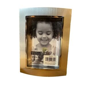 Burnes of Boston 3.5x5 Silver Metal Picture Photo Frame New Vertical Horizontal